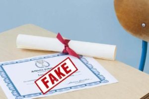 fake certificate